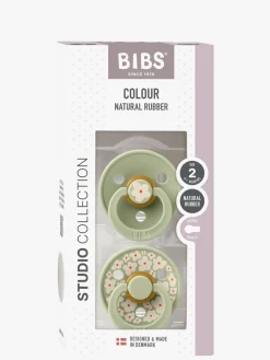 Sutter & Suttesnore|BIBS Studio Colour Sut 2-Pak Latex Str. 2 Rund, Jasmine/Sage Mix Grøn