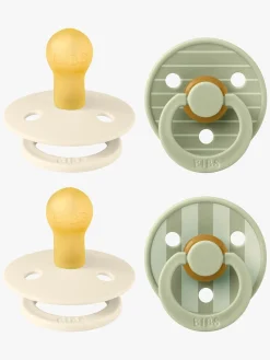 BIBS Sutter & Suttesnore-Studio Colour Sut 4-pak Latex Str. 1, Pin Ivory Vanilla/Pin Sage