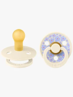 Sutter & Suttesnore|BIBS Studio Colour Sut 2-Pak Latex Str. 1 Rund, Jasmine/Ivory Mix Hvid