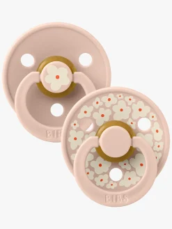 Sutter & Suttesnore|BIBS Studio Colour Sut 2-Pak Latex Str. 1 Rund, Jasmine/Blush Mix Lyserød