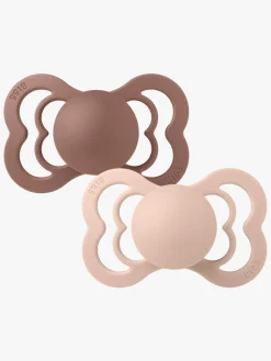 Sutter & Suttesnore|BIBS Supreme Sut 2-pak Latex Str. 1, Woodchuck/Blush Lilla/Lyserød