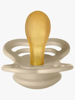 Sutter & Suttesnore|BIBS Supreme Sut 2-pak Latex Str. 2, Vanilla/Dark Oak Grå/Hvid