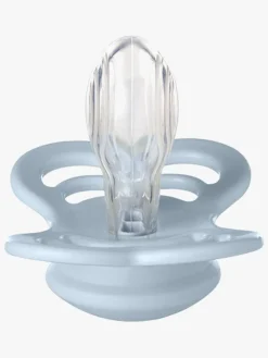 Sutter & Suttesnore|BIBS Supreme Sut 2-pak Silikone Str. 1, Iron/Baby Blue Grå/Blå