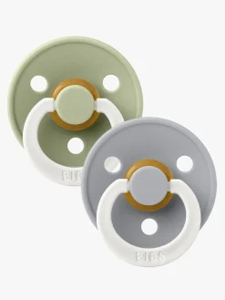 Sutter & Suttesnore|BIBS Sut Colour 2-pak Latex Str. 3 Sage Glow/Cloud Glow Grøn/Grå