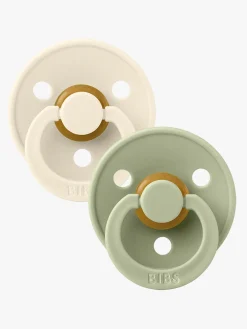 Sutter & Suttesnore|BIBS Sut Colour 2-pak Latex Størrelse 1, Ivory/Sage Hvid/Grøn