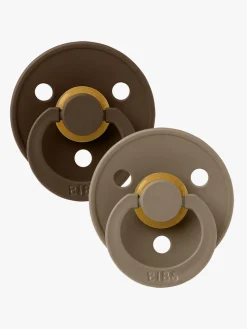 Sutter & Suttesnore|BIBS Sut Colour 2-pak Latex Størrelse 1, Mocha/Dark Oak Brun