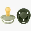 Sutter & Suttesnore|BIBS Sut De Lux 2-pak Latex Størrelse 1, Sage/Hunter Green
