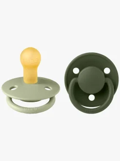 Sutter & Suttesnore|BIBS Sut De Lux 2-pak Latex Størrelse 1, Sage/Hunter Green