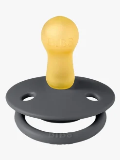 BIBS Sutter & Suttesnore-Sut De Lux 2-pak Silicone, Iron/Baby Blue