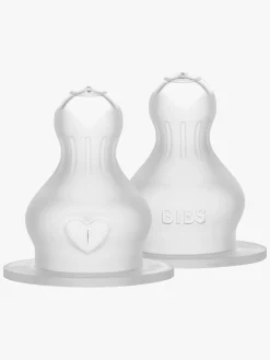 BIBS Spisetid-Sut til Sutteflaske Silicone 2-pak Thick Flow