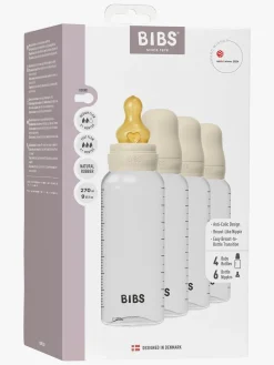 BIBS Spisetid-Sutteflaske Latex 4-pak 270 ml, Ivory