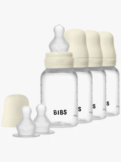Spisetid|BIBS Sutteflaske Silicone 4-pak 150 ml, Ivory