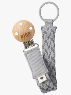 Sutter & Suttesnore|BIBS Suttesnor Pacifier Braid, Cloud/Iron Grå