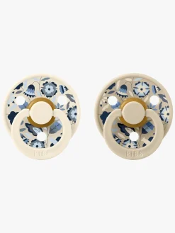 Sutter & Suttesnore|BIBS x Liberty Colour Bobo Sut 2-pak Latex Str. 2, Ivory Mix Hvid/Flerfarvet