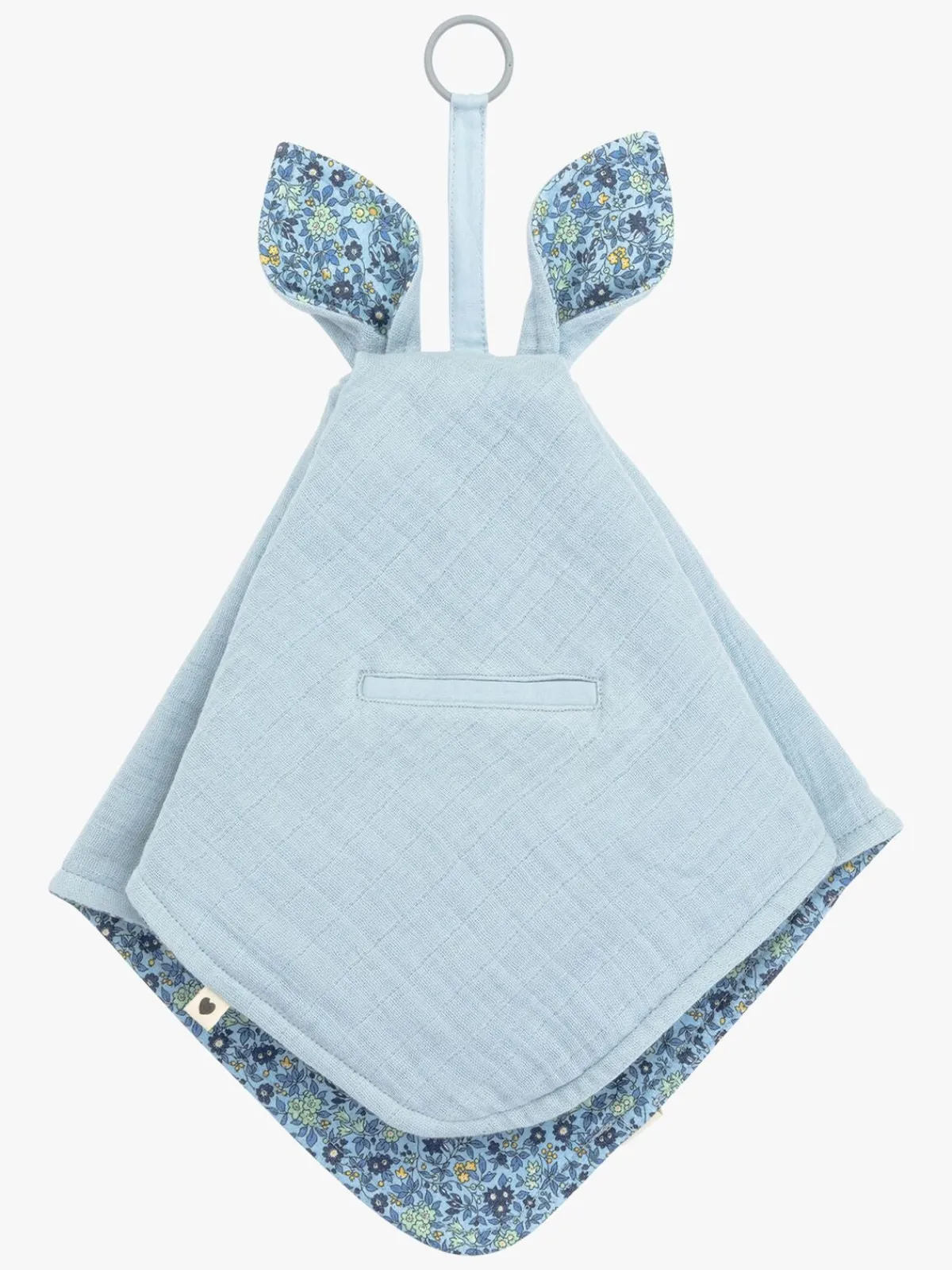 BIBS Stofbleer, Nusseklude & Babytæpper-x Liberty Kangaroo Nusseklud, Chamomile Lawn Baby Blue