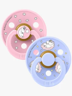 BIBS Sutter & Suttesnore-x Moomin Colour Dreaming Sut 2-pak Latex Str. 2, Baby Pink