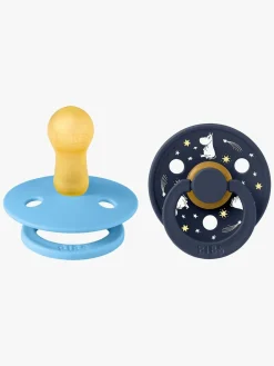 BIBS Sutter & Suttesnore-x Moomin Colour Good Night Sut 2-pak Latex Str. 2, Breeze