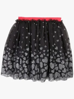 Underdele|BillieBlush Nederdel, Dark Grey Grå/Sort