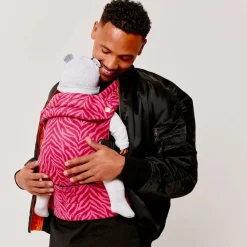 Bæreseler, Strækvikler & Bærestole|BizziGrowin Bizzi Growin Nomad Air Bæresele, Flaming Zebrano Lyserød