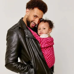 Bæreseler, Strækvikler & Bærestole|BizziGrowin Bizzi Growin Nomad Air Bæresele, Flaming Zebrano Lyserød