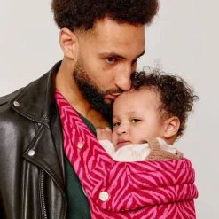 Bæreseler, Strækvikler & Bærestole|BizziGrowin Bizzi Growin Nomad Air Bæresele, Flaming Zebrano Lyserød