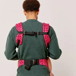 Bæreseler, Strækvikler & Bærestole|BizziGrowin Bizzi Growin Nomad Air Bæresele, Flaming Zebrano Lyserød