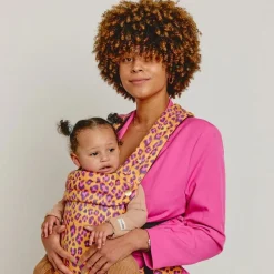 Bæreseler, Strækvikler & Bærestole|BizziGrowin Bizzi Growin Nomad Air Bæresele, Crazy Cat Orange/Lyserød/Lilla