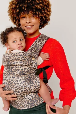 Bæreseler, Strækvikler & Bærestole|BizziGrowin Bizzi Growin Nomad Air Bæresele, Leopard Beige/Sort