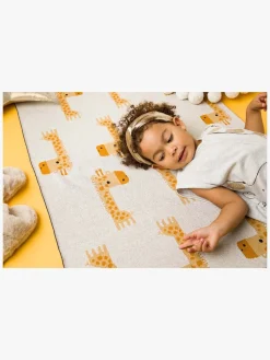 Børn BizziGrowin Interiør-Bizzi Growin Strikket Tæppe Aio Baby, Gilbert Giraffe