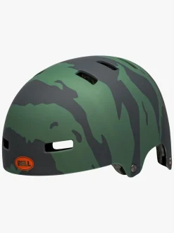 Cykler|Bell Bjælde SPAN XS Hjelm, Orange/Grøn Grøn