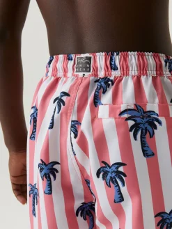 Børn BjornBorg Uv & Strand-Björn Borg Kenny Badeshorts, Bb Palmstripe Sunkist Coral