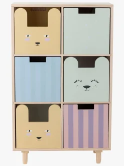 Børnemøbler|Bloomingville Calle Bogreol med Skuffer, Nature