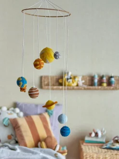 Børnesenge & Tilbehør|Bloomingville Det Ydre Rum Uro, Gul