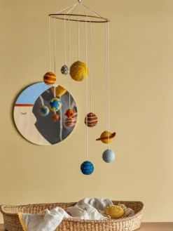 Børnesenge & Tilbehør|Bloomingville Det Ydre Rum Uro, Gul