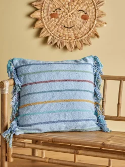 Interiør|Bloomingville Frey Pude, Blå