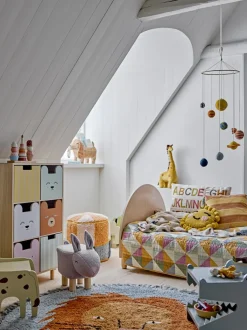 Børn Bloomingville Børnemøbler-MINI Kio Puf, Blå