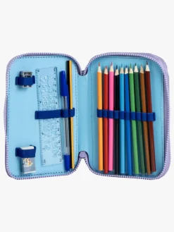 Kreativt Legetøj|Bluey Dobbelt Penalhus, Blå/Lilla