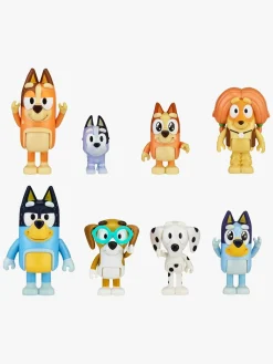 Legetøjsfigurer|Bluey Figursæt Familie & Venner 8-pak