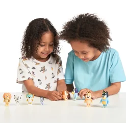 Legetøjsfigurer|Bluey Figursæt Familie & Venner 8-pak