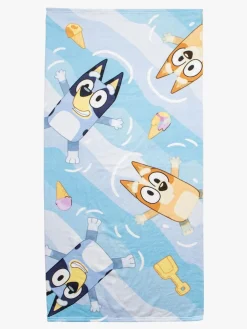 Uv & Strand|Bluey Håndklæde Gymnastikpose & Kasket Sæt, Lyseblå