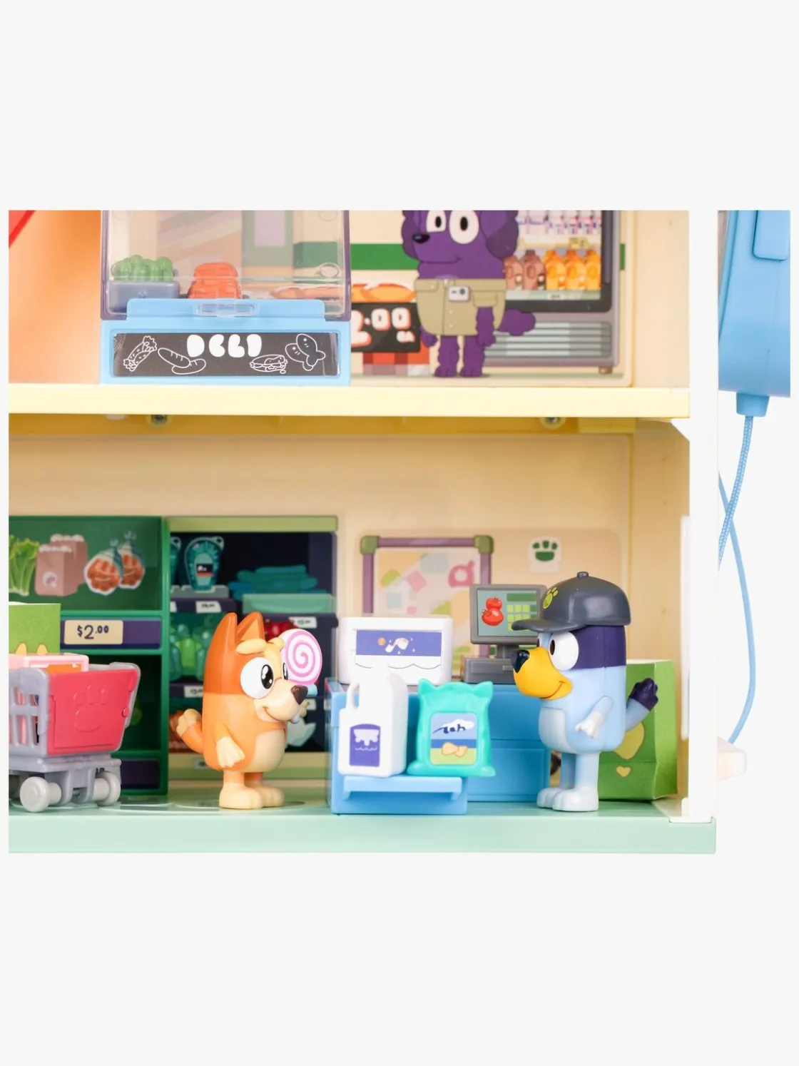 Legetøjsfigurer|Bluey Legesæt Supermarked