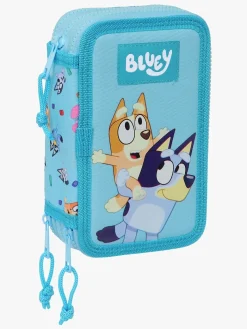 Kreativt Legetøj|Bluey Tredelt Penalhus, Blå Blå