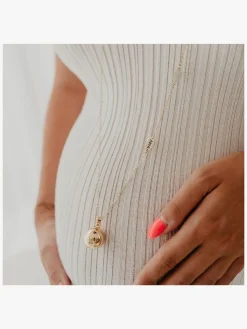 Graviditet|Bola Barselssmykke med Armbånd Baby/Mum, Guldfarvet