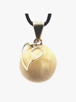 Bola Graviditet-Graviditetssmykke Hængende Hjerte, Hvid