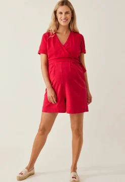 Boob Tøj Til Mor-Amelia Playsuit, Red