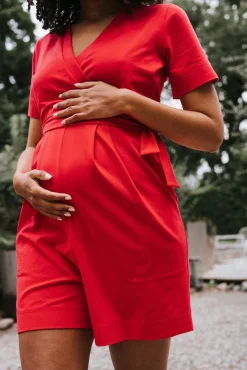 Boob Tøj Til Mor-Amelia Playsuit, Red