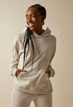 Tøj Til Mor|Boob BFF Boxy Hoodie, Putty