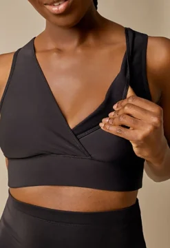 Boob Tøj Til Mor-Fleece Amme-BH, Sort