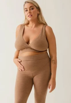 Boob Tøj Til Mor-Merino Uld-bh, Brown Melange