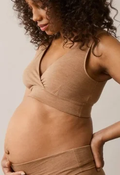 Boob Tøj Til Mor-Merino Uld-bh, Brown Melange